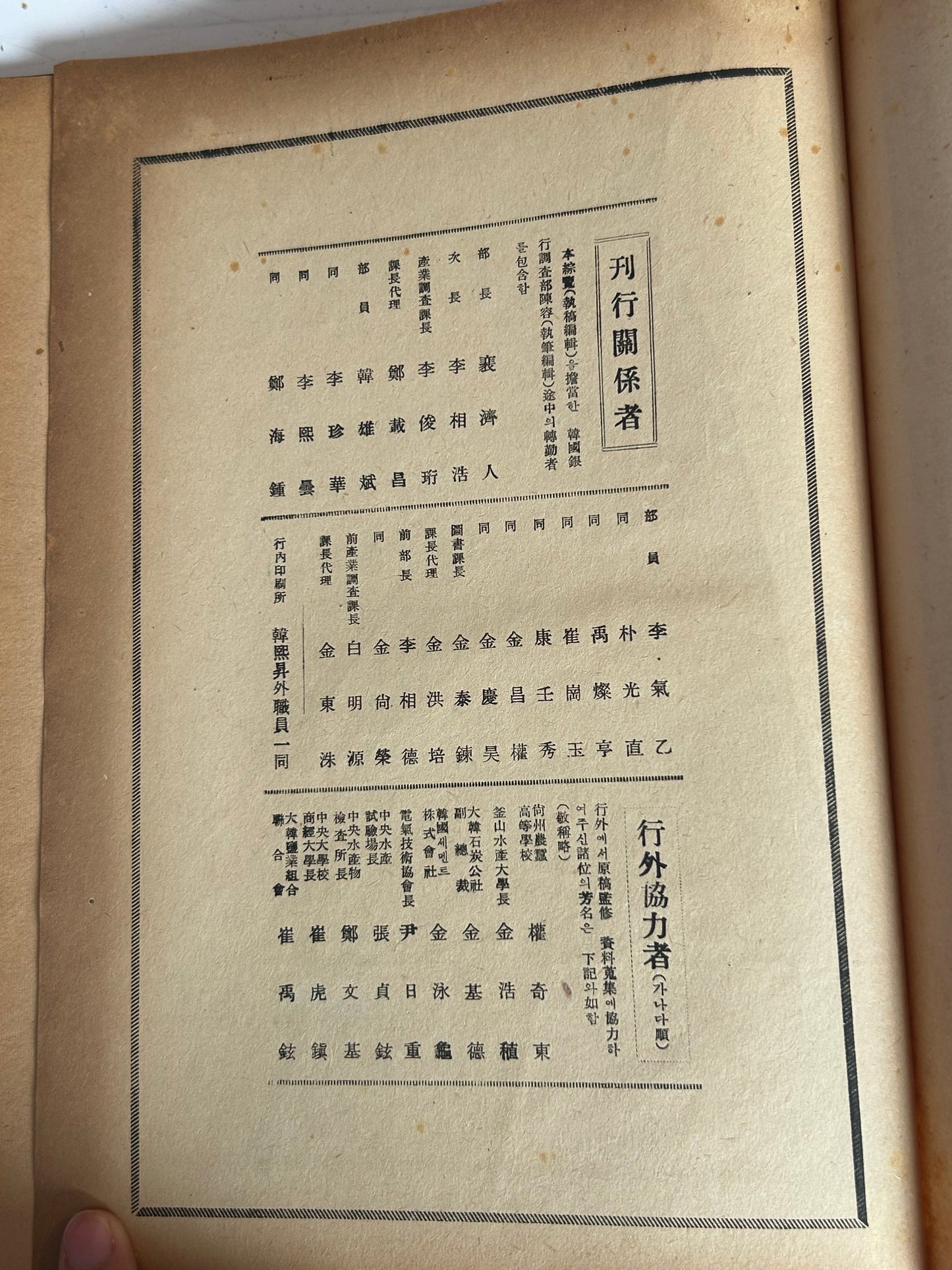 極罕見 初版(1954年)《韓國產業綜合覽 第一輯》韓國銀行調查部發行 박사 자필 서명본·극희귀