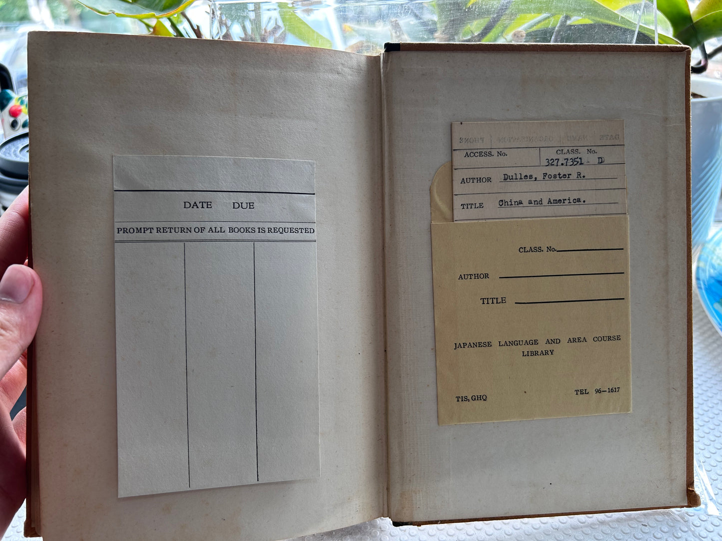 1946 1st Edition China and America: Relations Since 1784 - Foster Rhea Dulles Ex-US Army GHQ Japan & China Field Det. Library Copy 1946年首版/二戰美軍GHQ館藏 杜勒斯《中國與美國:1784以來兩國關係史》