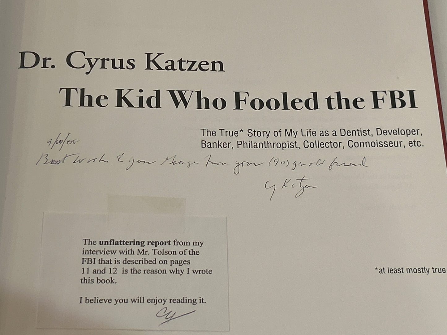 Dr. Cyrus Katzen: The Kid Who Fooled the FBI