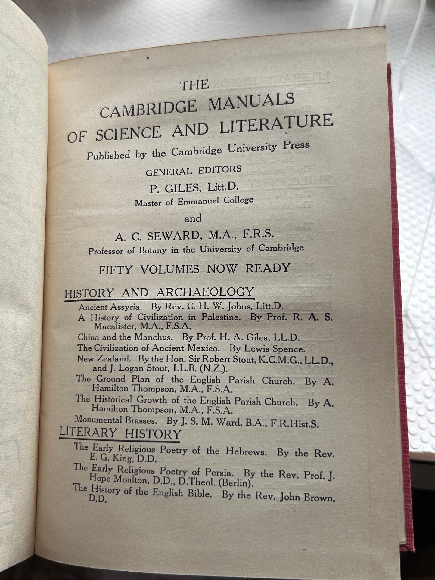 1912年Cambridge首版-漢學家賈爾斯著《中國與滿洲》China and the Manchus by Herbert A. Giles, part of The Cambridge Manuals of Science and Literature, 1912.