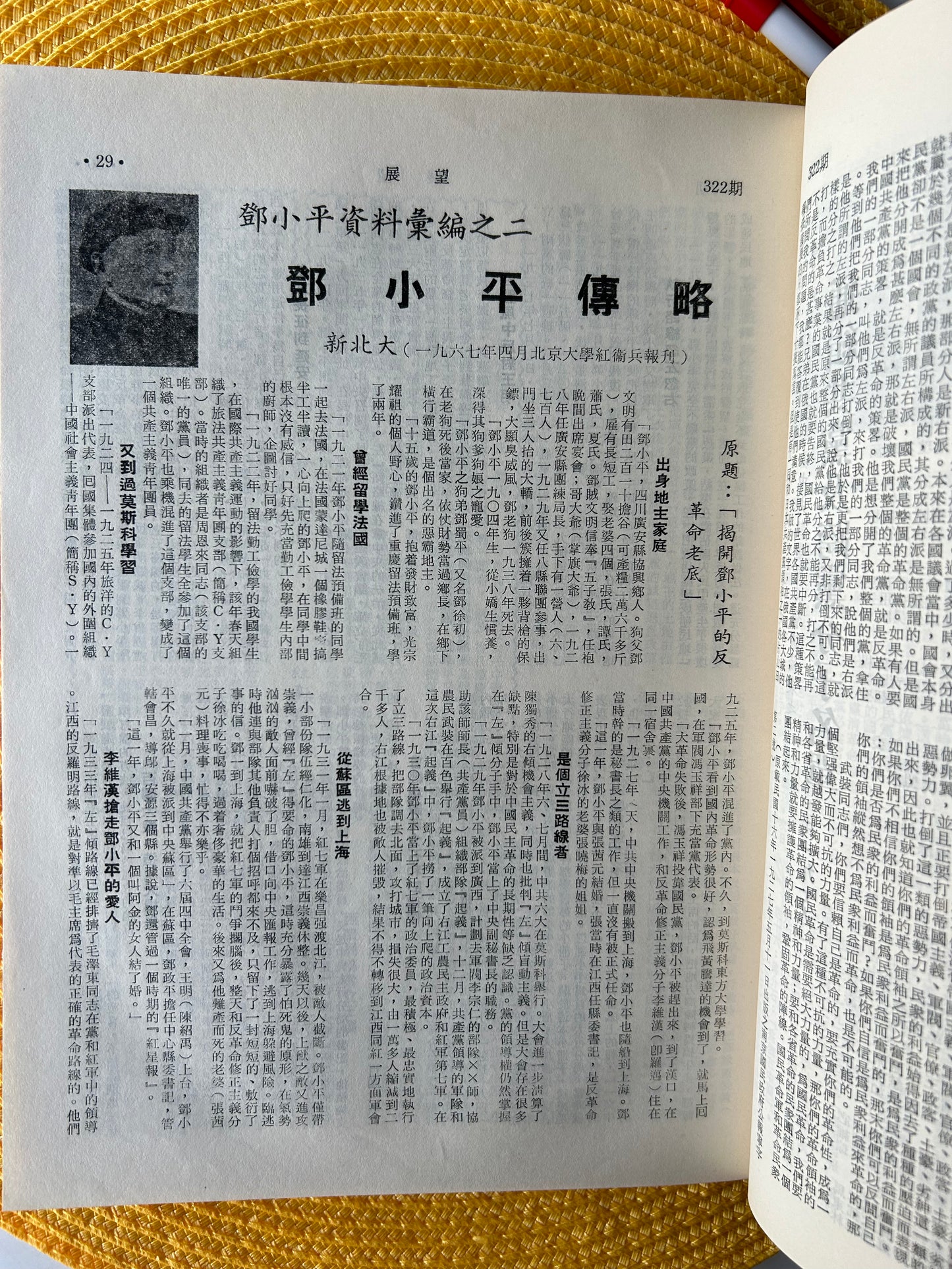 鄧小平資料彙編:展望連載合訂本