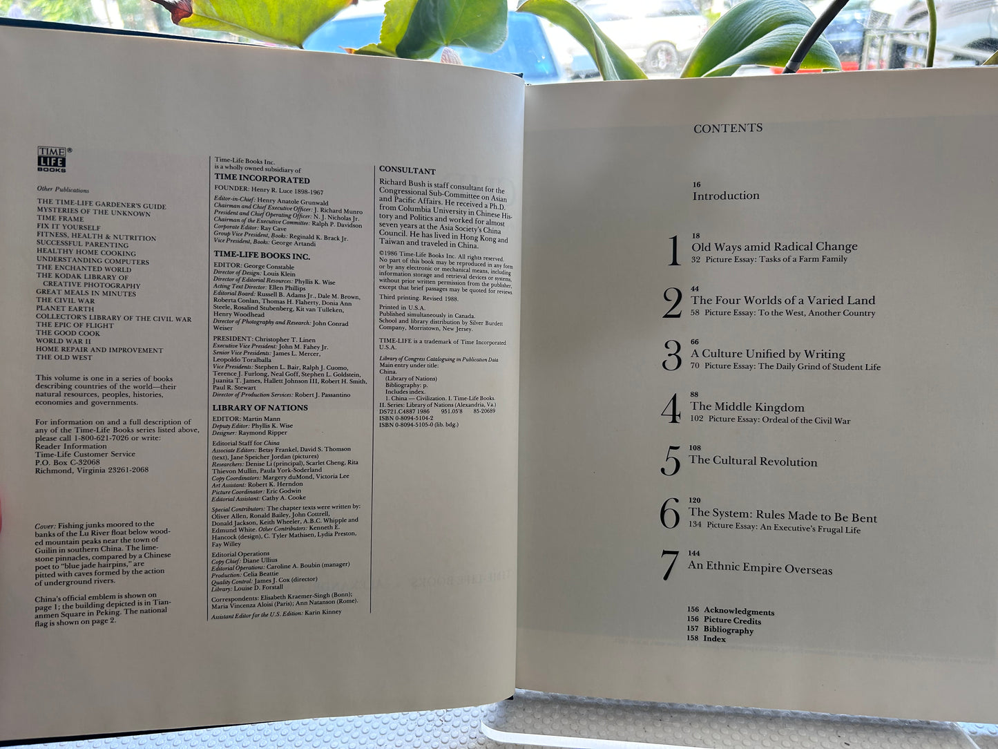 1988年修訂版《國家系列叢書：中國》Library of Nations: China by the Editors of Time-Life Books (1988 Revised Edition, Hardcover)