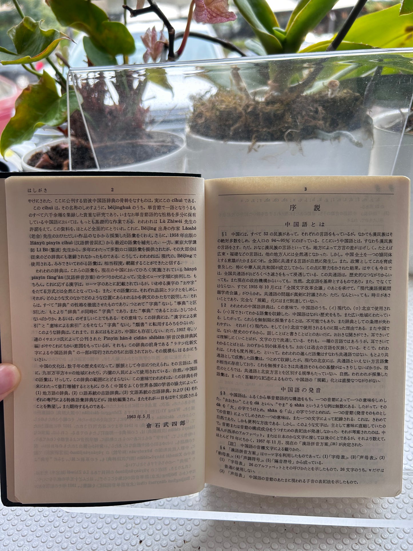 [With 1962 RMB 2-Jiao Banknote]Iwanami Chinese Dictionary by Takeshiro Kuraishi rare First Edition [附1962年第三套人民幣2角]1963年岩波書店《中國語辭典》首版