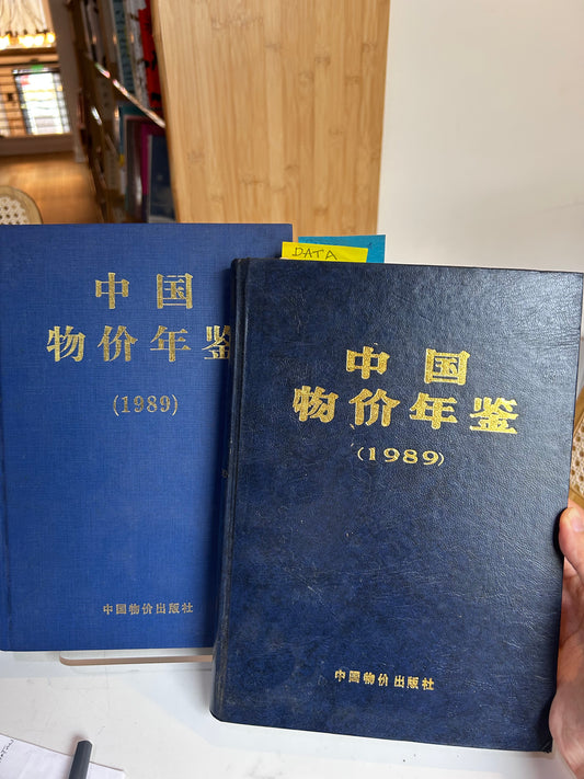 China Price Yearbook (中国物价年鉴) Inaugural 1989 Issue 1989年《中國物價年鑑》創刊號