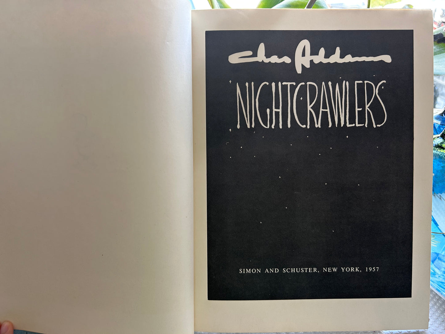 1957年首版 夜行爬蟲— 查理斯·亞當斯 著 Nightcrawlers by Charles Addams (1957 Hardcover)