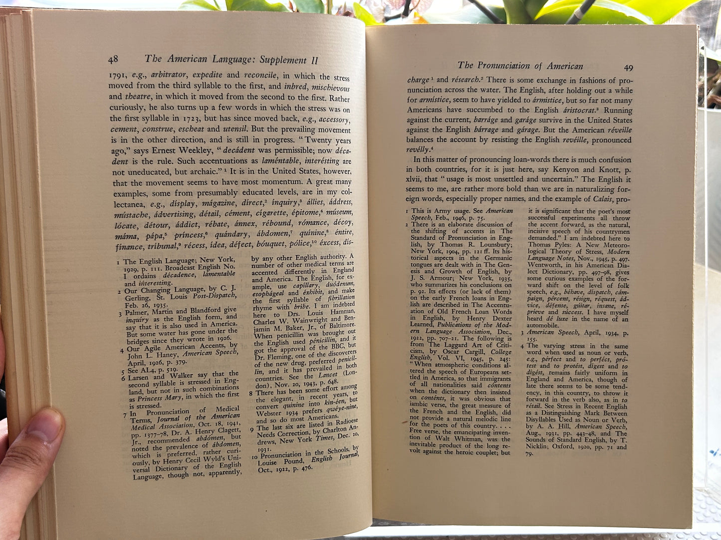 1st Edition Set (1945 & 1948) The American Language: Supplement I & Supplement Two (2 Vols Complete) by H. L. Mencken | in Original Dust Jackets 1945&1948年《美語：補充卷一與卷二》2冊全
