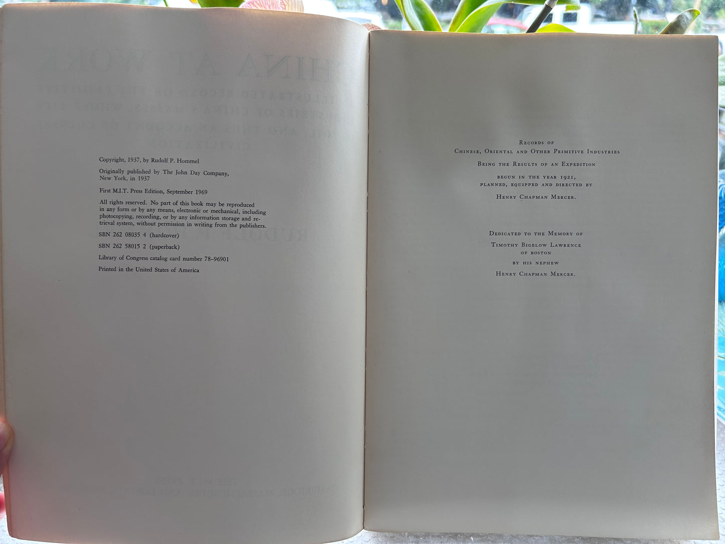 1969年版中國勞動圖錄：原始工藝紀錄 – Rudolf P. Hommel 著China at Work: An Illustrated Record of Primitive Industries – By Rudolf P. Hommel (1969 M.I.T. Press Edition)