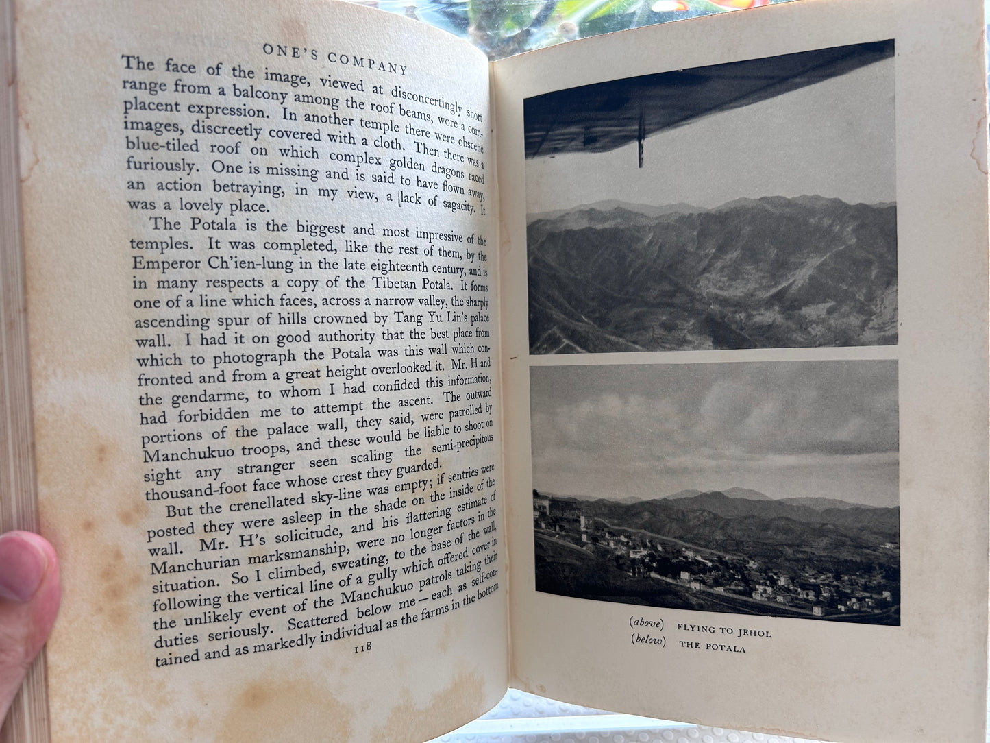 《同伴》（又譯《中國之行》）彼得·弗萊明著 (1934年首版) One's Company: A Journey to China by Peter Fleming (1934 First Edition)