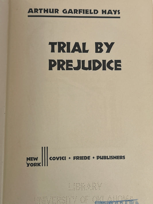 Trial by Prejudice