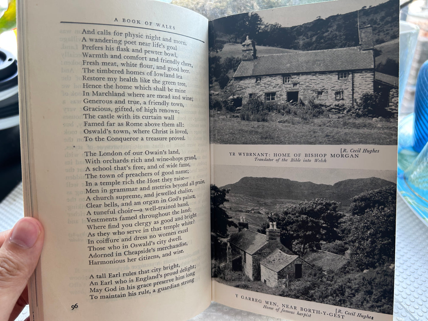 1954 Early Edition: A Book of Wales Hardcover [Beautiful 1959 Welsh Poetry Inscription to Stanley Dutton Willis] 1954年早期版《威爾斯之書》精裝本｜附 1959 年威爾斯傳統古詩手寫贈言