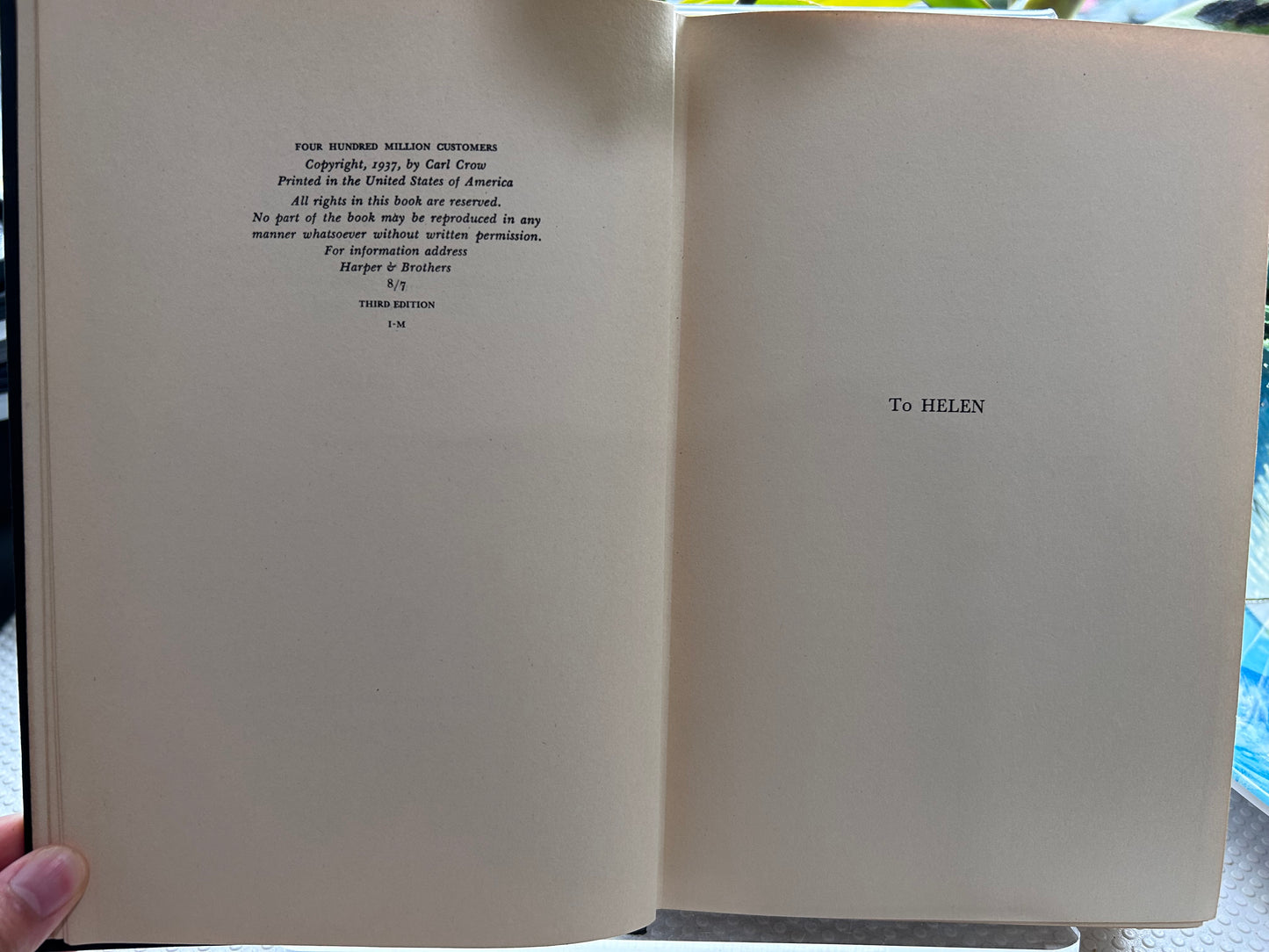 卡爾·克勞（Carl Crow）《四萬萬顧客》（1937年第三版）Four Hundred Million Customers by Carl Crow (1937 Third Edition)