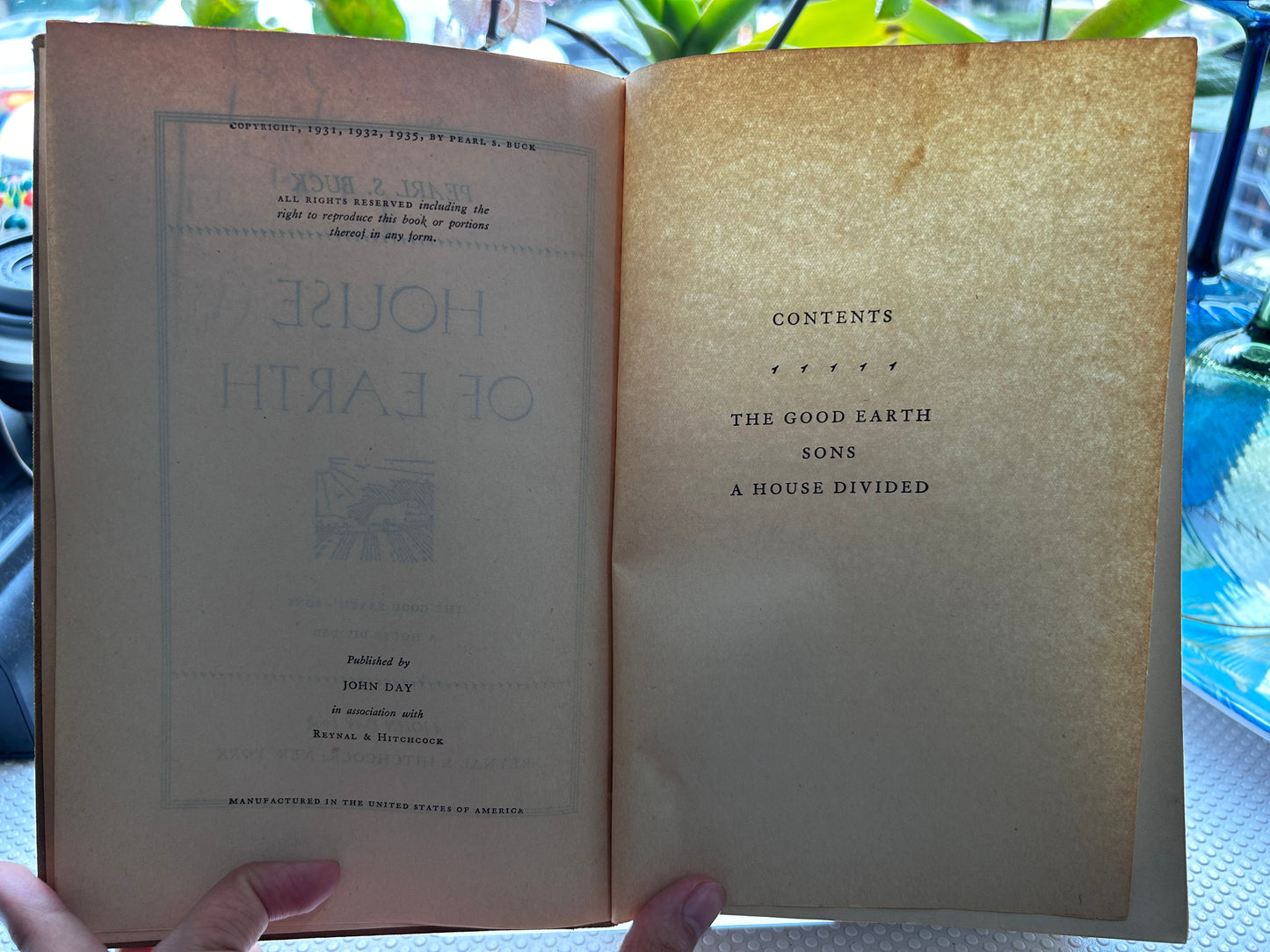 1935 First Omnibus Edition - House of Earth Trilogy (The Good Earth, Sons, A House Divided) by Pearl S. Buck 1935首版合集賽珍珠《大地三部曲》
