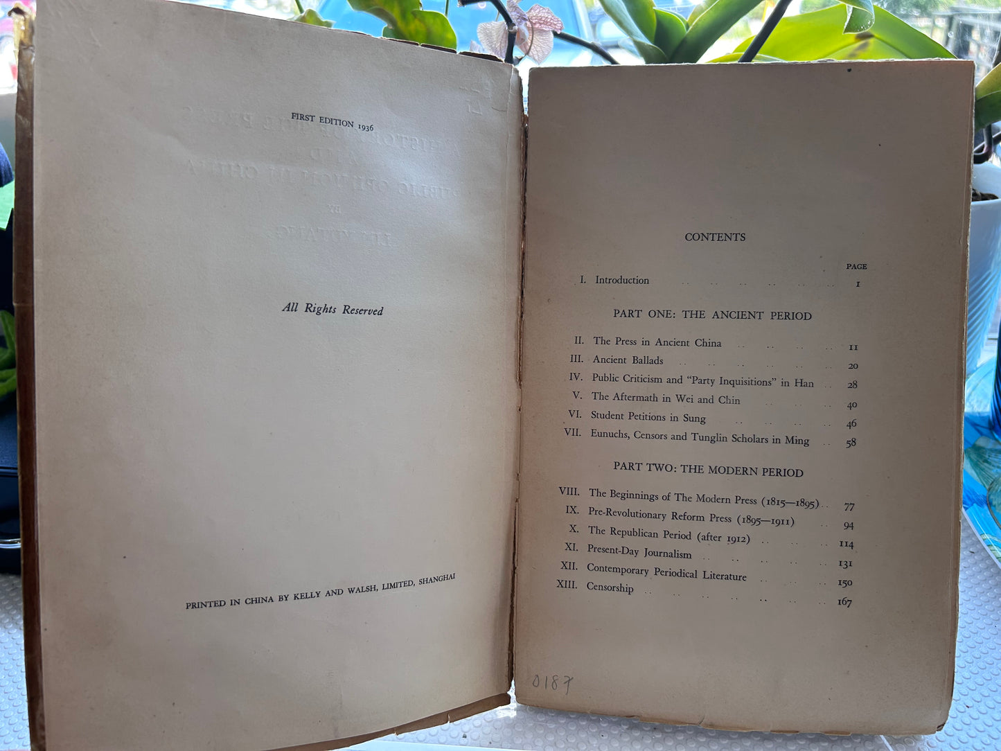 [RARE 1st Ed 1936] Lin Yutang - A History of the Press and Public Opinion in China US Army China Detachment & Military Intelligence Officer Provenance 1936年首版 林語堂《中國報刊與輿論史》上海別發洋行原印/美軍駐華特遣隊舊藏