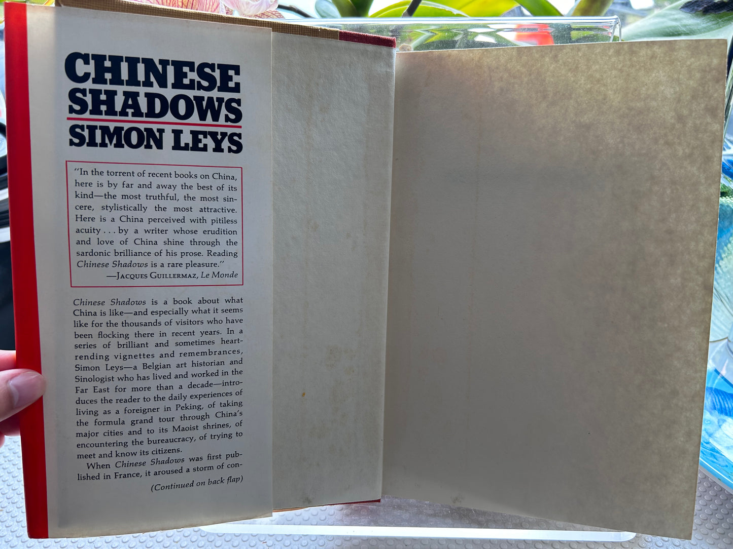 西蒙·萊斯《中國陰影》(1977首版）Chinese Shadows by Simon Leys (1977) – First Viking Press English Edition