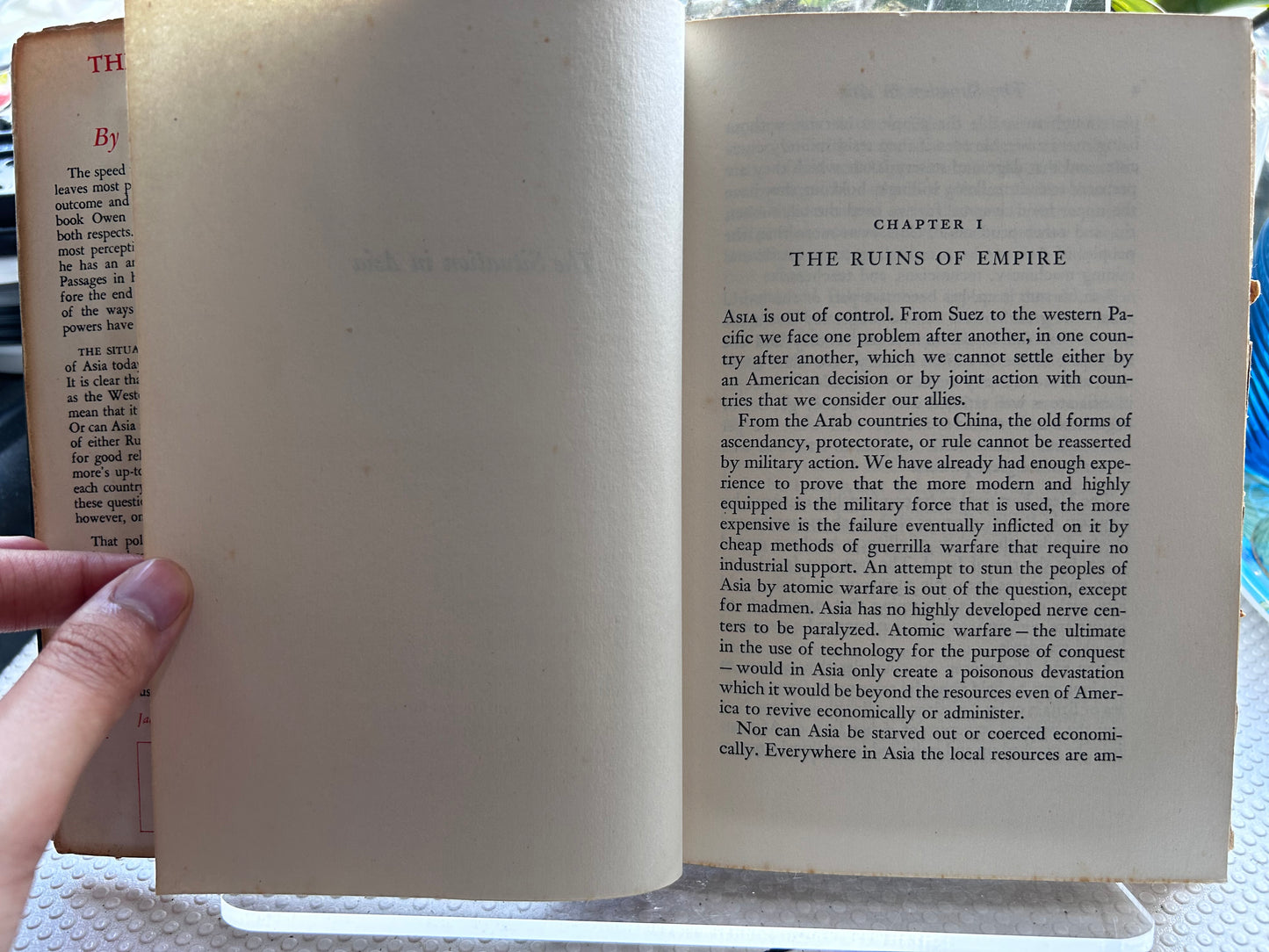The Situation in Asia - Owen Lattimore (1949 First Edition, Little Brown) Ex-US Army GHQ Japan & China Field Det. Copy 1949年首版/二戰美軍GHQ館藏珍本 歐文·拉蒂摩爾《亞洲局勢》