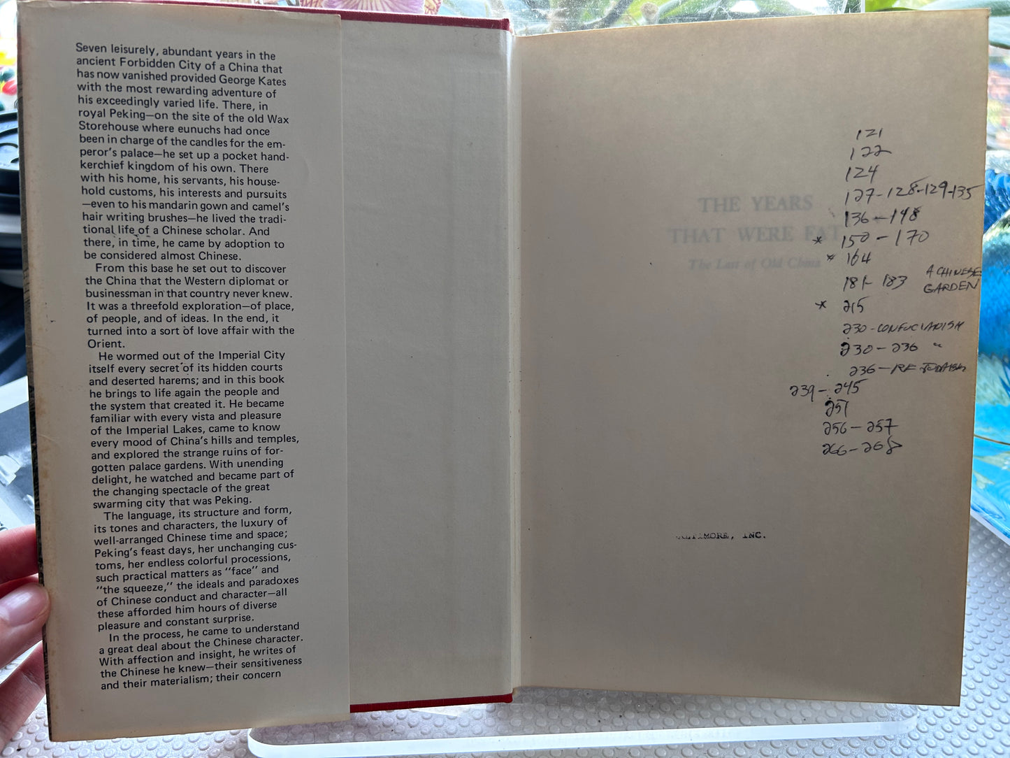 1976年版《豐腴之年：舊中國的輓歌》作者 George N. Kates The Years That Were Fat: The Last of Old China by George N. Kates (1976 MIT Press Hardcover Edition)