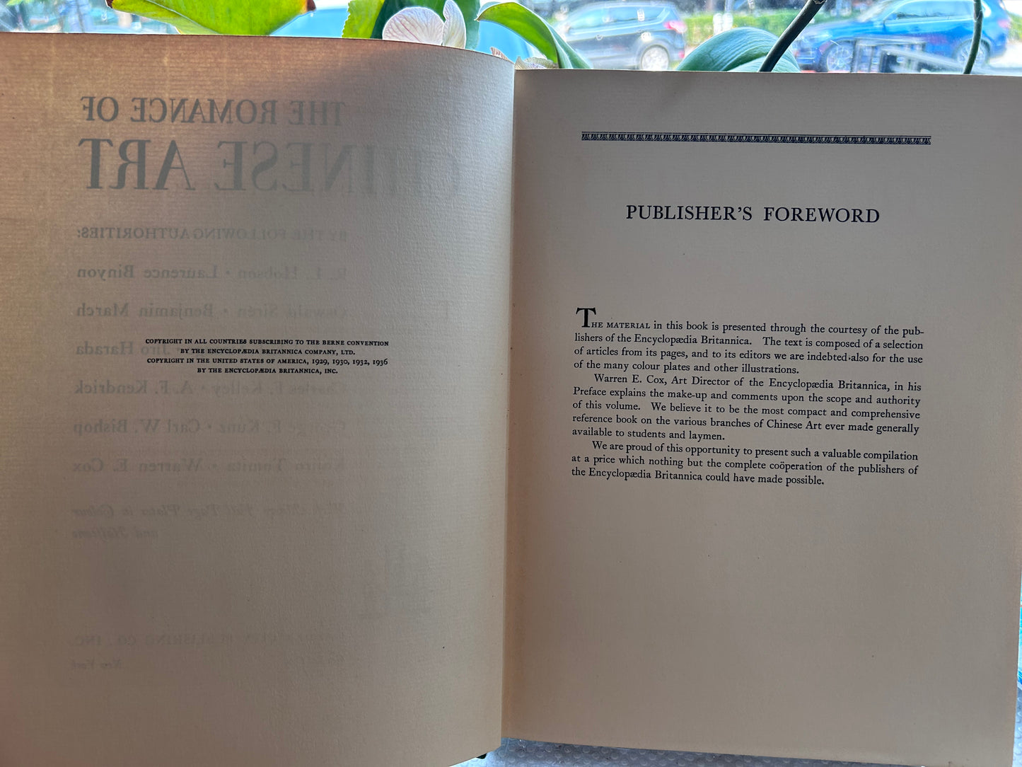 1936 Antique The Romance of Chinese Art Hardcover Authorized Selection from Encyclopædia Britannica 1936年古董書《中國藝術的浪漫》精裝本