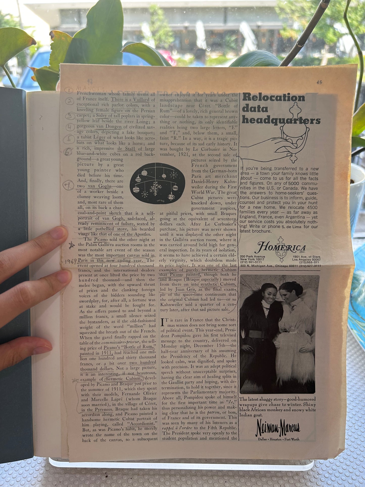 1989年 MoMA 藝術巨著《畢卡索與布拉克：開創立體主義》特裝全帙（附 1990年原裝觀展手冊 ＆ 珍罕 1969年畢卡索拍賣歷史剪報）Picasso and Braque: Pioneering Cubism (MoMA, 1989) — Special Ephemera Set: Includes Original 1990 Exhibition Program & Rare 1969 Picasso Auction Newspaper Clipping