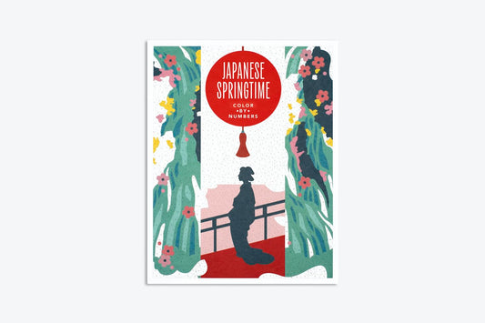 Japanese Springtime: A Contemporary Color-By-Numbers Book