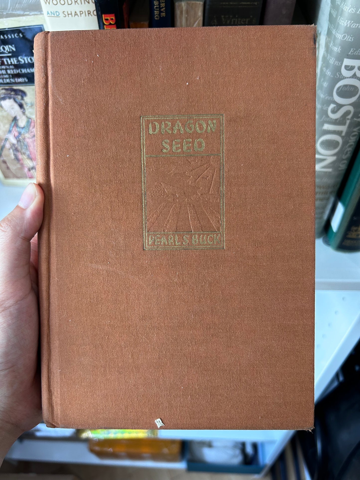 1942 First Edition w/ Vintage 1942 BOMC Insert Dragon Seed by Pearl S. Buck 1942年首版/附1942每月一書俱樂部書評頁 賽珍珠《龍種》