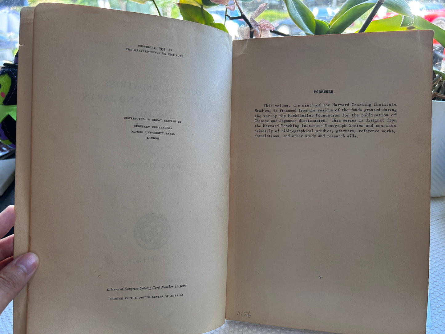 RARE 1st Ed 1953 Wang Yi-t'ung - Official Relations Between China and Japan 1368-1549 (Harvard-Yenching Institute Studies IX / US Army Attaché & China FAST Detachment) 1953年首版 王伊同《明代中日官修關係史 1368-1549》哈佛燕京學社叢書／美軍駐華武官處暨駐華特遣隊歷史舊藏