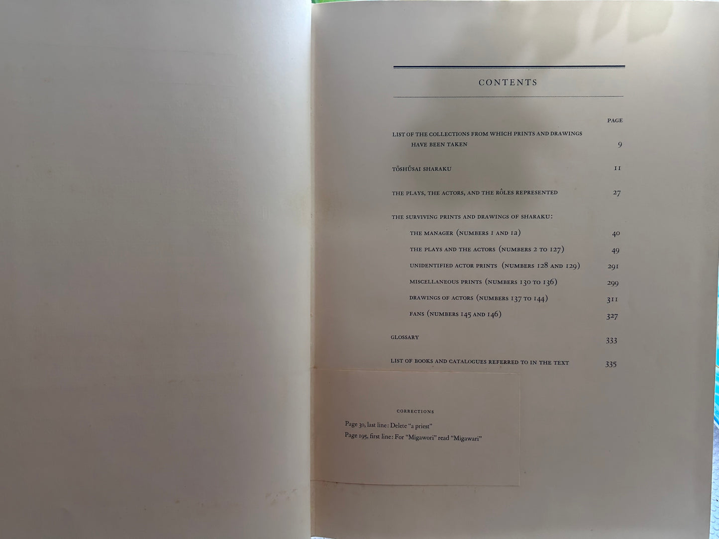 1939年首版《寫樂的傳世作品》The Surviving Works of Sharaku by Harold G. Henderson and Louis V. Ledoux (1939, First Edition)