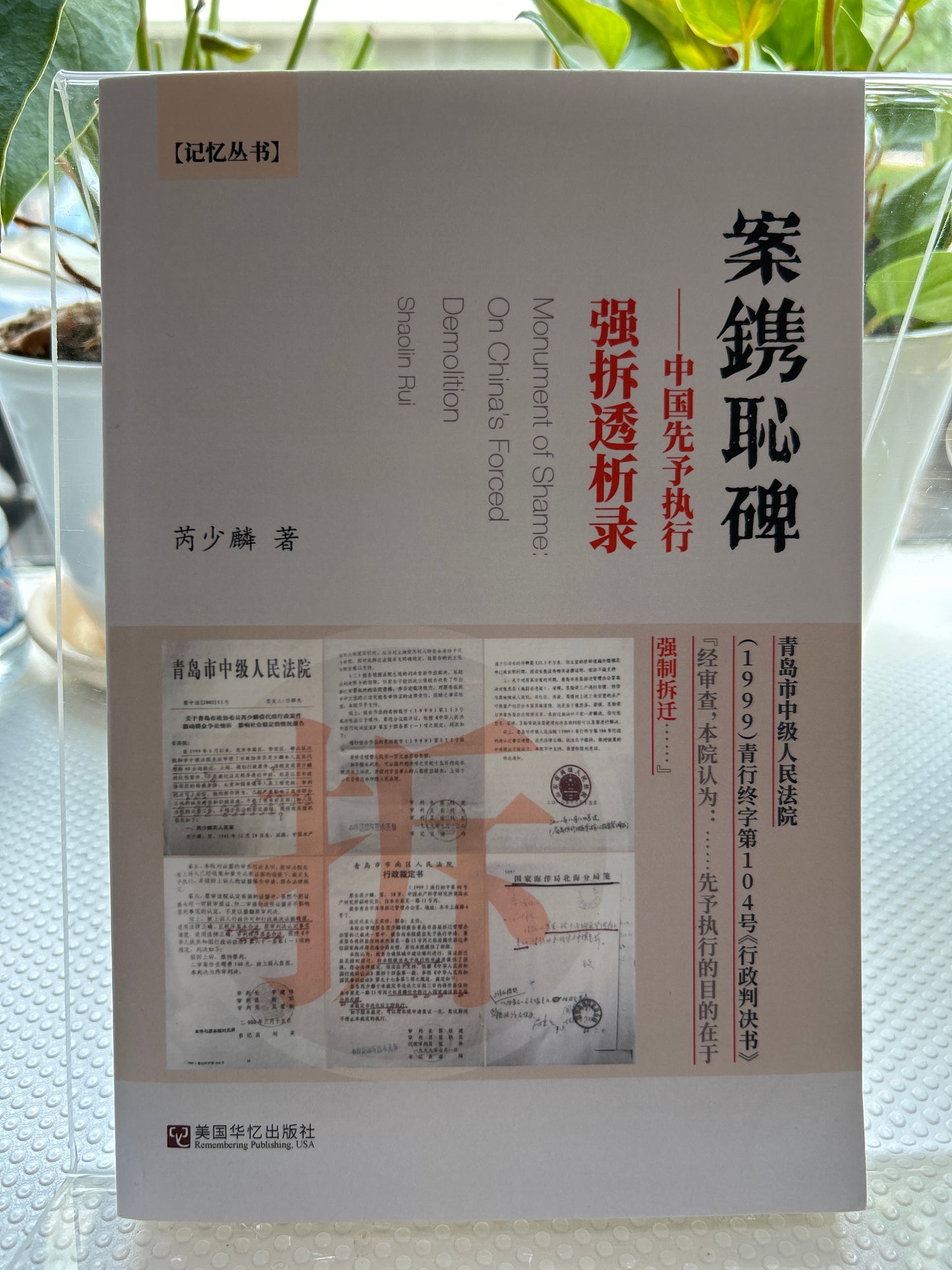 案镌耻碑--中国先予执行强拆透析录