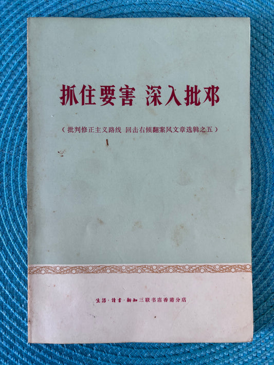 抓住要害 深入批鄧