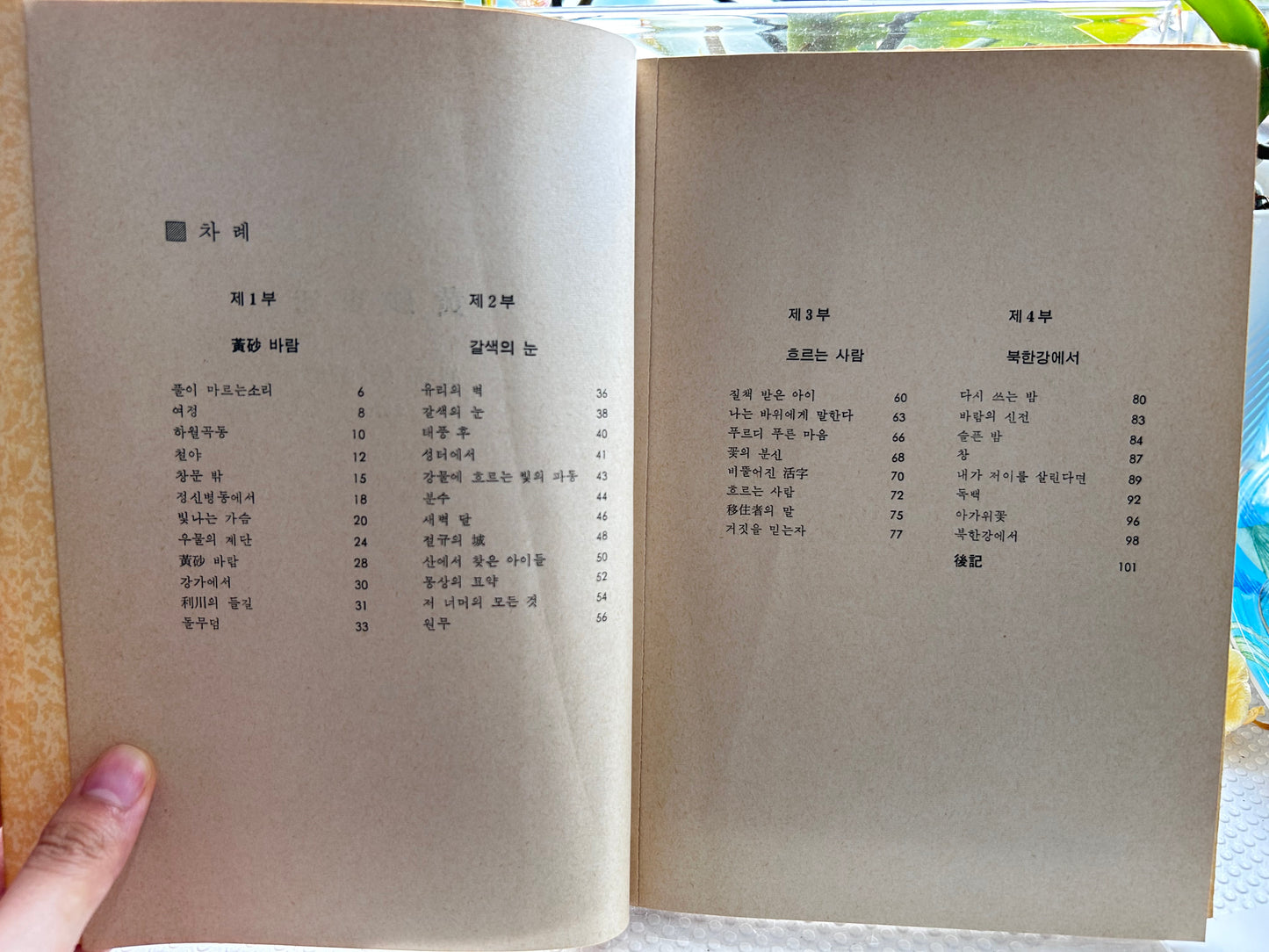 1976年首版《黃砂바람》(黃沙之風) 詩集 崔東鎬 首作 Rare 1976 1st Edition Yellow Sand Wind (黃砂바람) Debut Poetry Collection by Choi Dong-ho 1976년 초판본 최동호 첫 시집 『황사바람』
