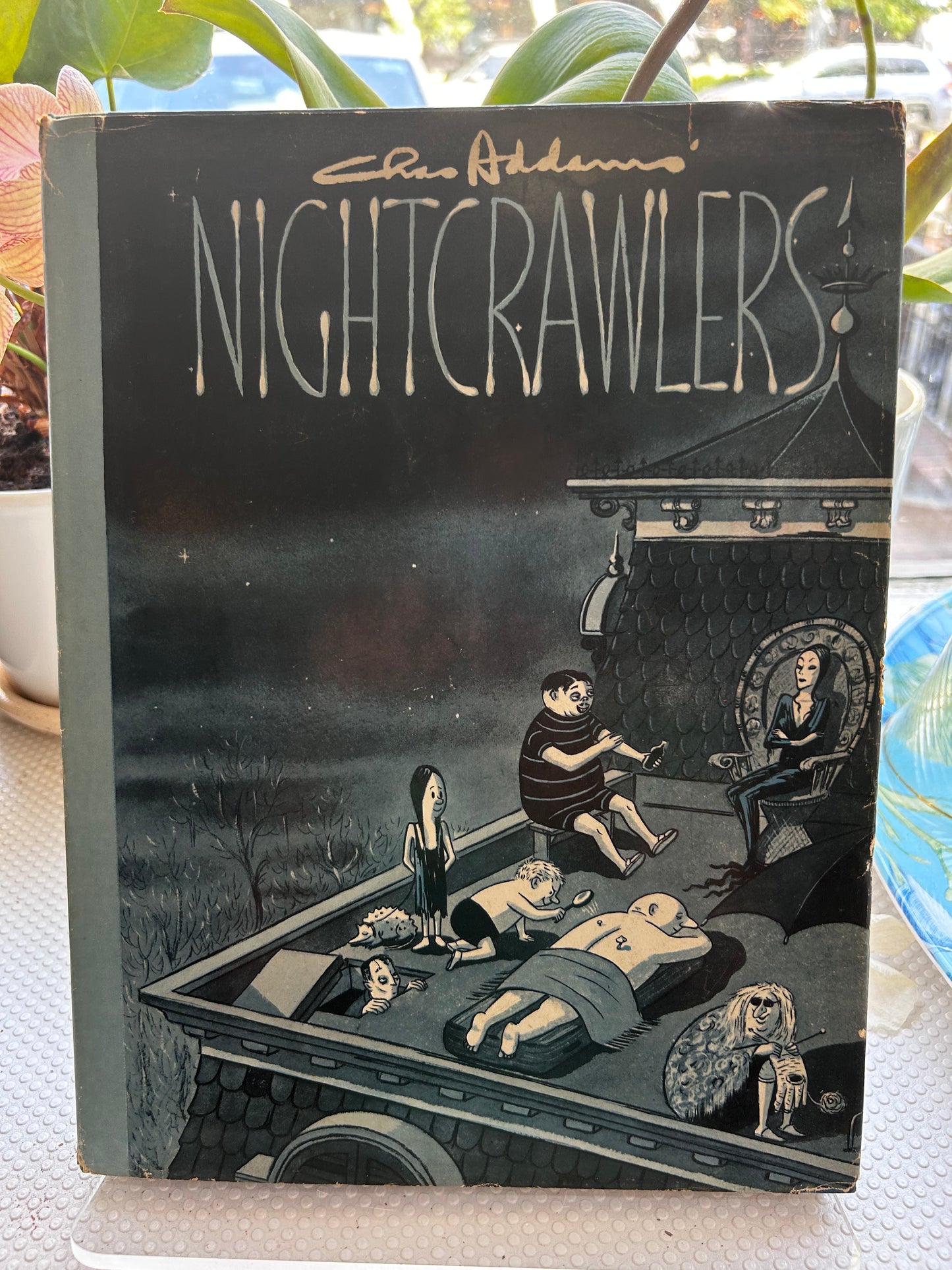 1957年首版 夜行爬蟲— 查理斯·亞當斯 著 Nightcrawlers by Charles Addams (1957 Hardcover)