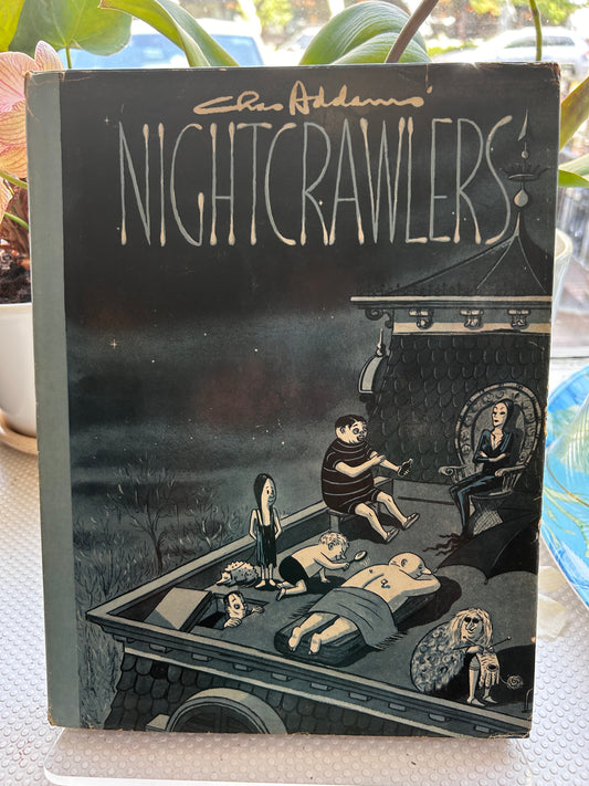 1957年首版 夜行爬蟲— 查理斯·亞當斯 著 Nightcrawlers by Charles Addams (1957 Hardcover)