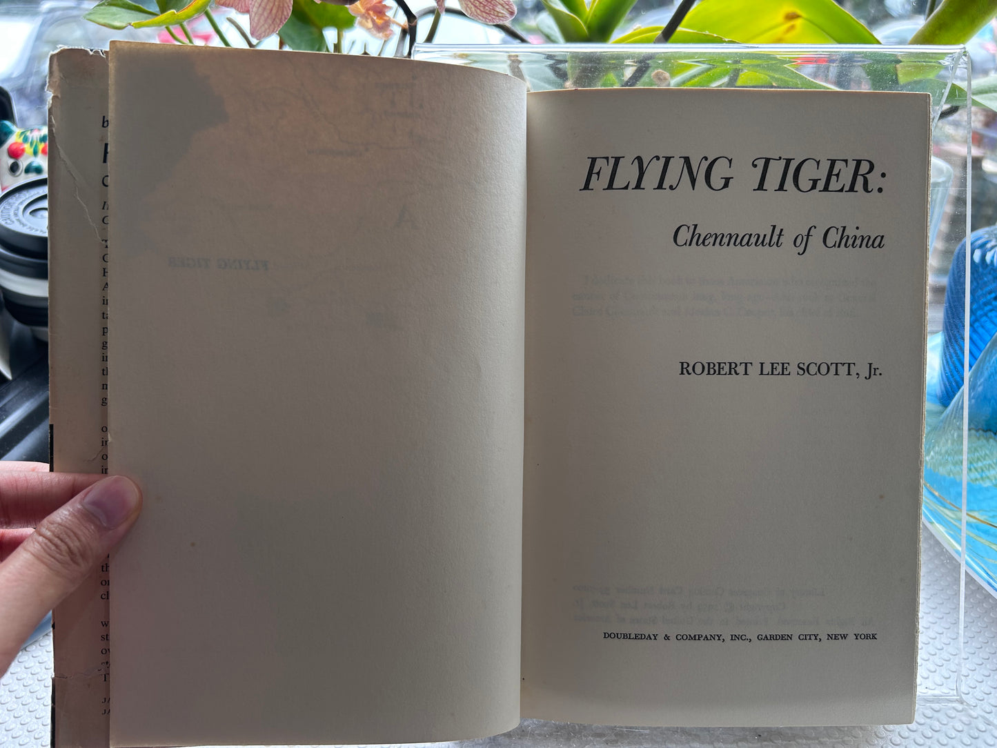 《飛虎隊：中國的陳納德》小羅伯特·李·斯科特著｜1959年首版精裝 Flying Tiger: Chennault of China | Robert Lee Scott, Jr. | Doubleday 1959 First Edition Hardcover with Dust Jacket