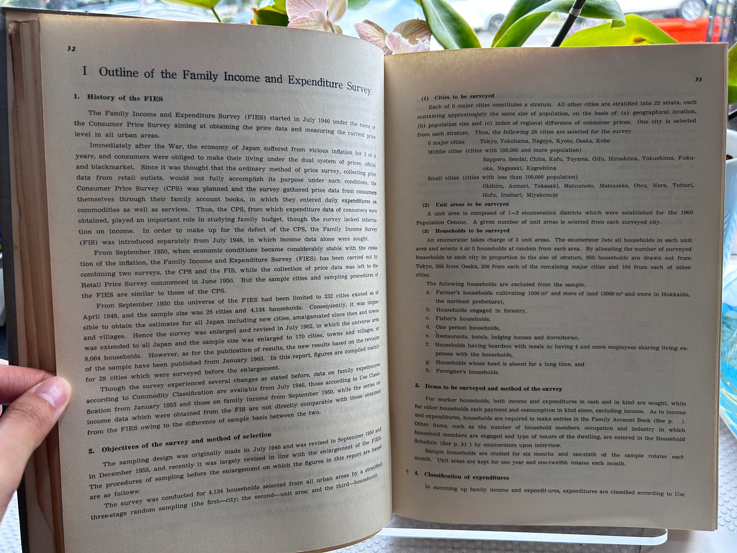 General Report on the Family Income and Expenditure Survey: 1946–1962 (1964) Bureau of Statistics, Prime Minister's Office, Japan. 昭和39年 総理府統計局『家計調査総合報告書 昭和21〜37年』大蔵省印刷局刊行