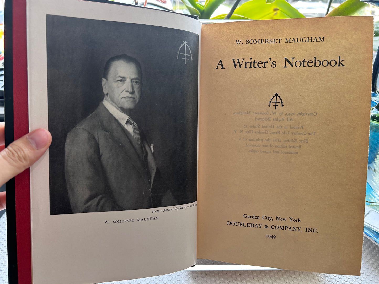1949 First Edition: W. Somerset Maugham’s A Writer’s Notebook Hardcover 1949年首版《毛姆作家筆記》精裝本
