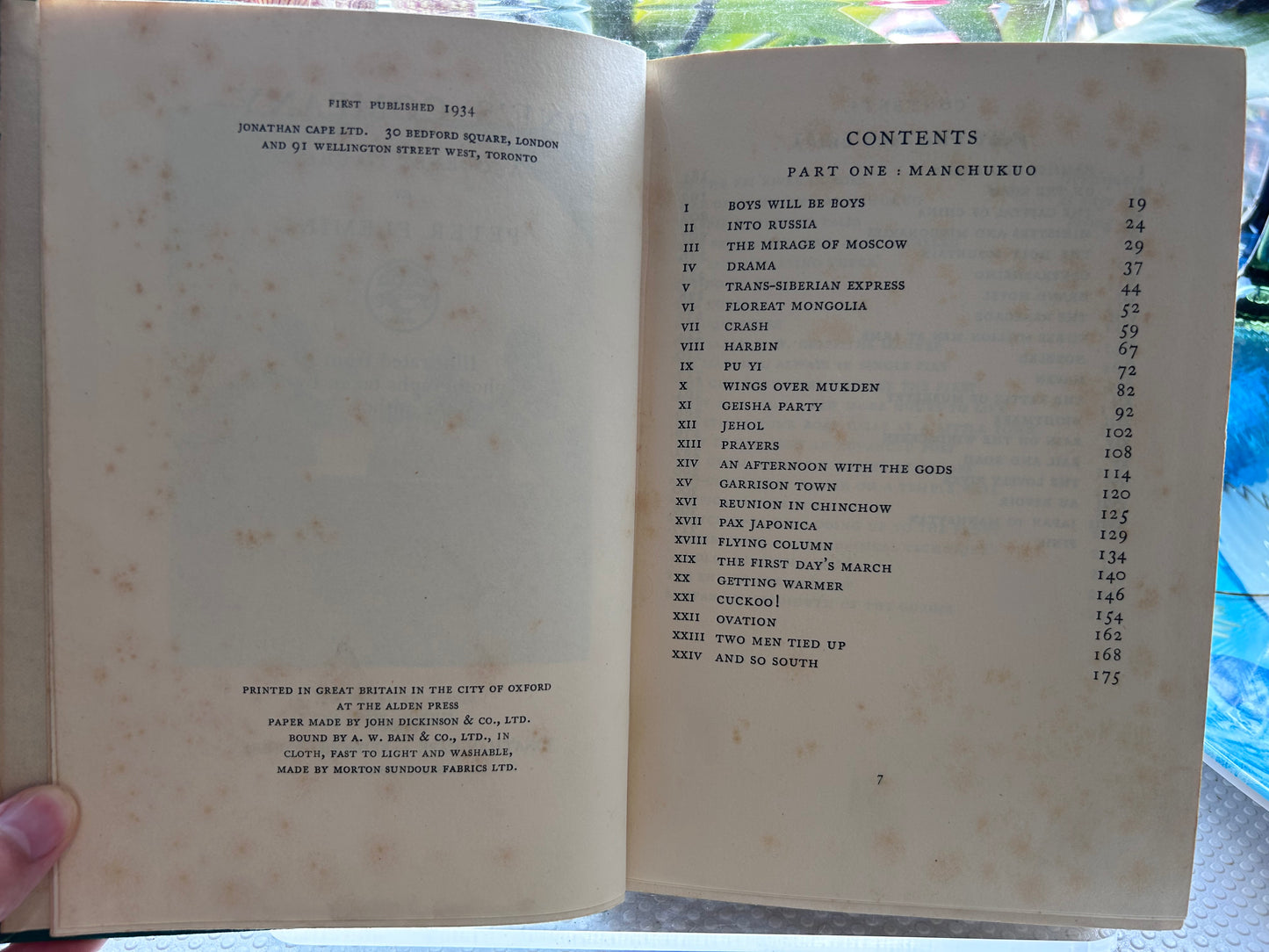 《同伴》（又譯《中國之行》）彼得·弗萊明著 (1934年首版) One's Company: A Journey to China by Peter Fleming (1934 First Edition)