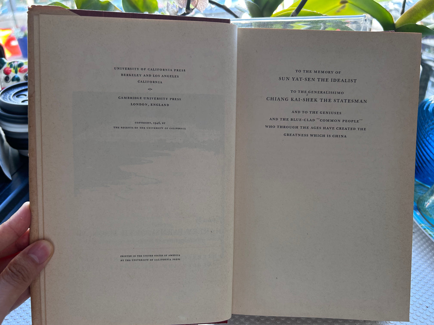 [Signed by Lucius C. Porter] 1946 First Edition CHINA ed. by Harley F. MacNair (UC Press) 1946年首版 麥克奈爾主編《China 中國》燕京大學哲學系主任博晨光親筆簽名