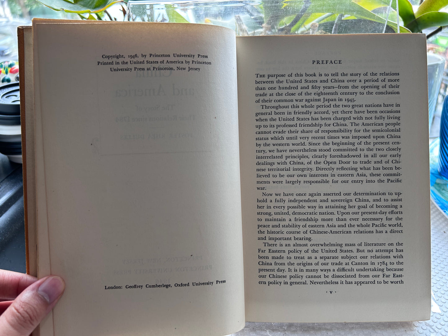 1946 1st Edition China and America: Relations Since 1784 - Foster Rhea Dulles Ex-US Army GHQ Japan & China Field Det. Library Copy 1946年首版/二戰美軍GHQ館藏 杜勒斯《中國與美國：1784以來兩國關係史》