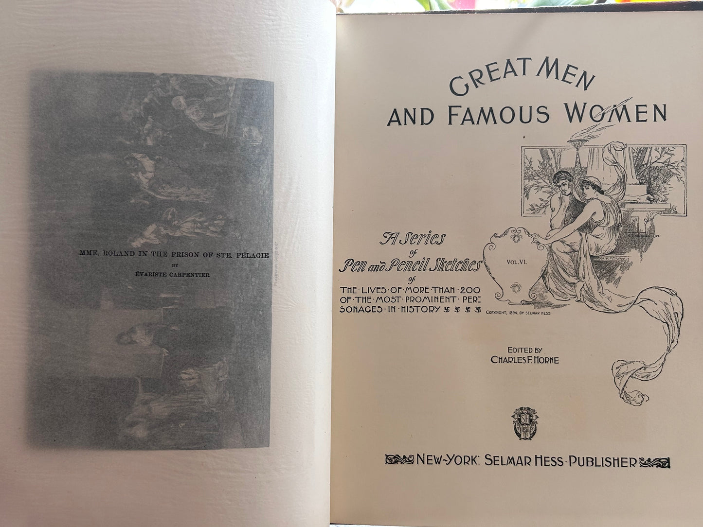 Complete 8-Volume Set Great Men and Famous Women (1894) Edited by Charles F. Horne 1894年首版全套8冊《偉人與名媛》