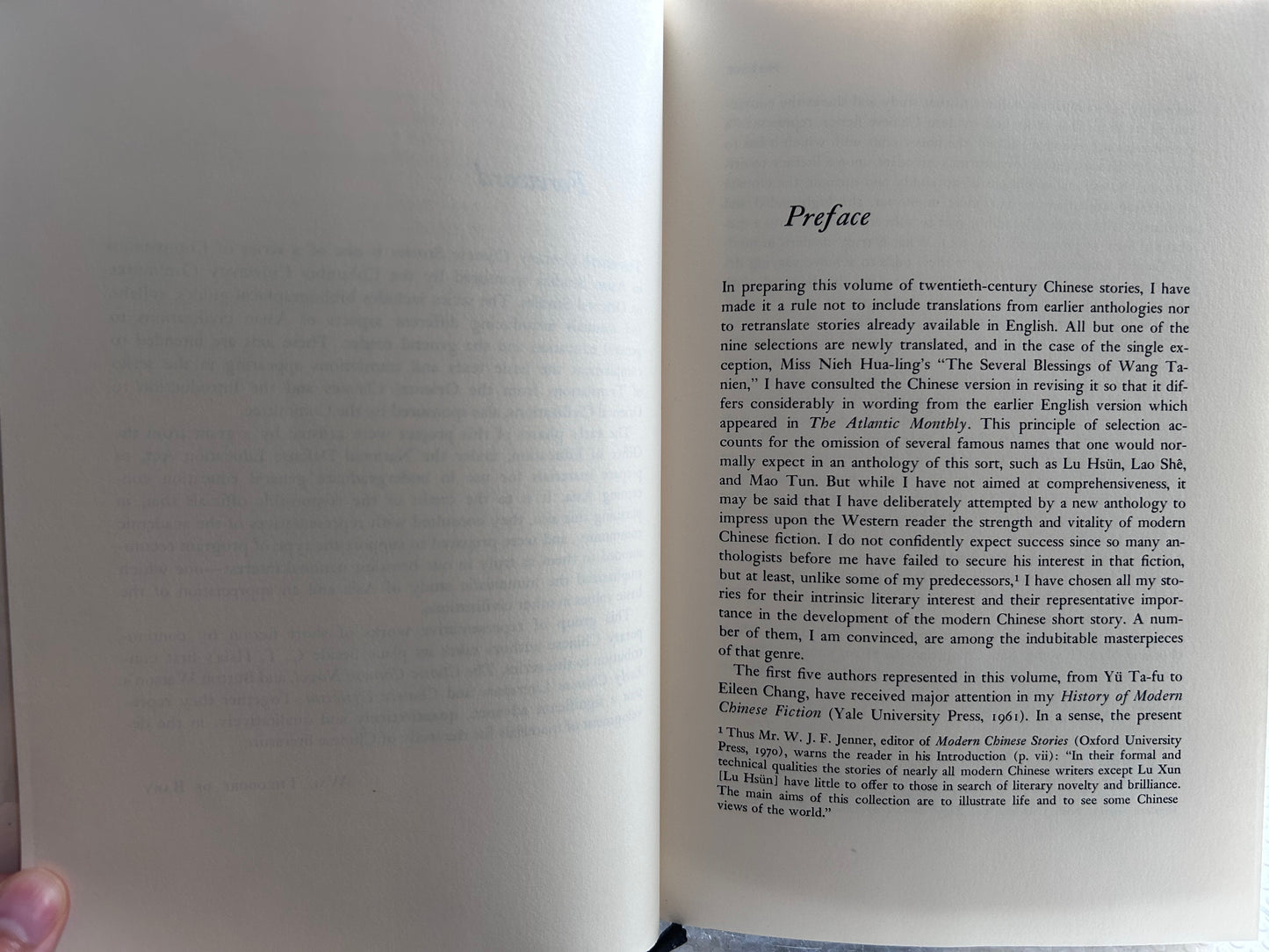 1971年第一版《二十世紀中國小說選》夏志清主編 1971 First Edition Twentieth-Century Chinese Stories Hardcover Edited by C. T. Hsia & Joseph S. M. Lau