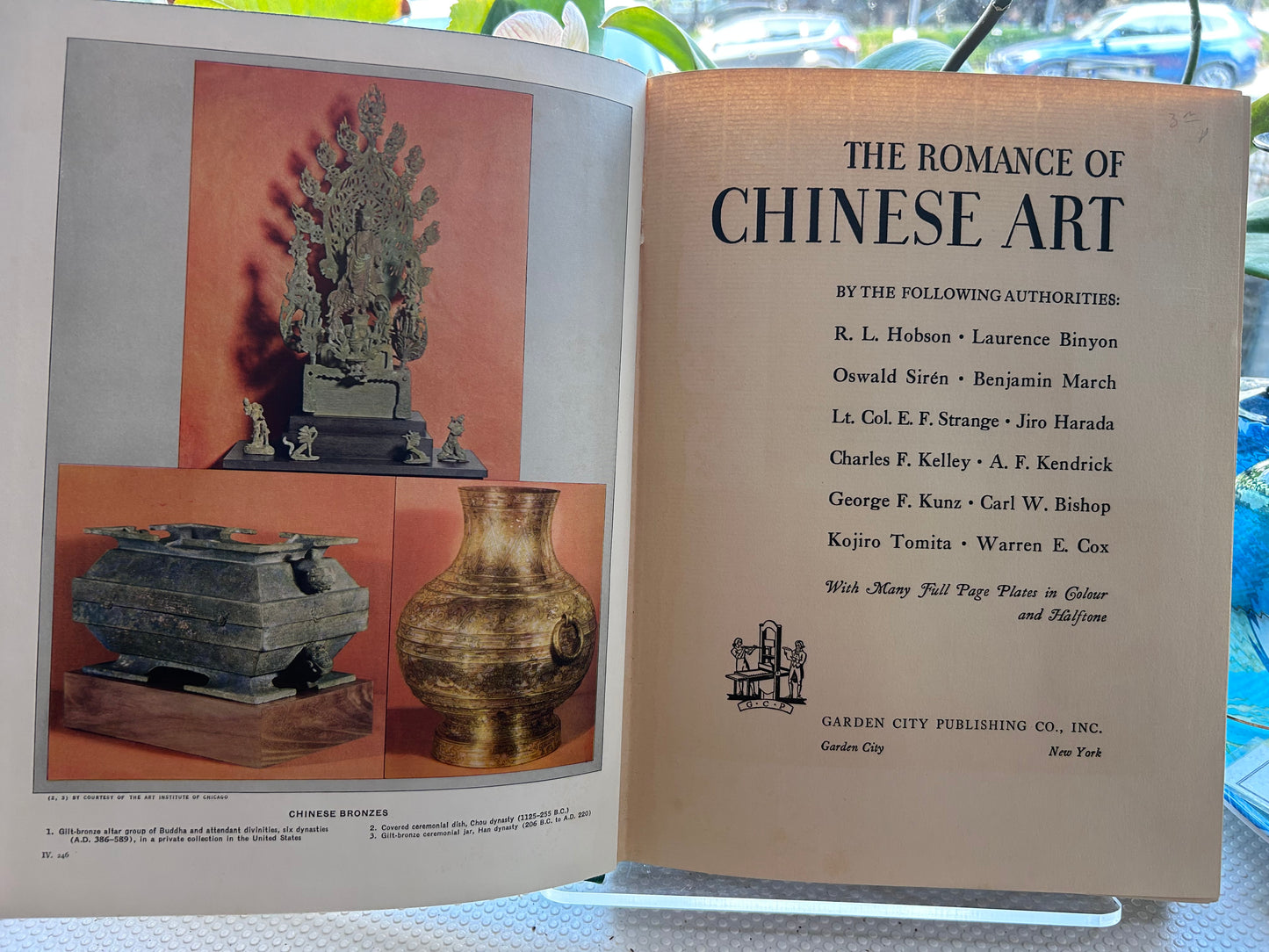 1936 Antique The Romance of Chinese Art Hardcover Authorized Selection from Encyclopædia Britannica 1936年古董書《中國藝術的浪漫》精裝本