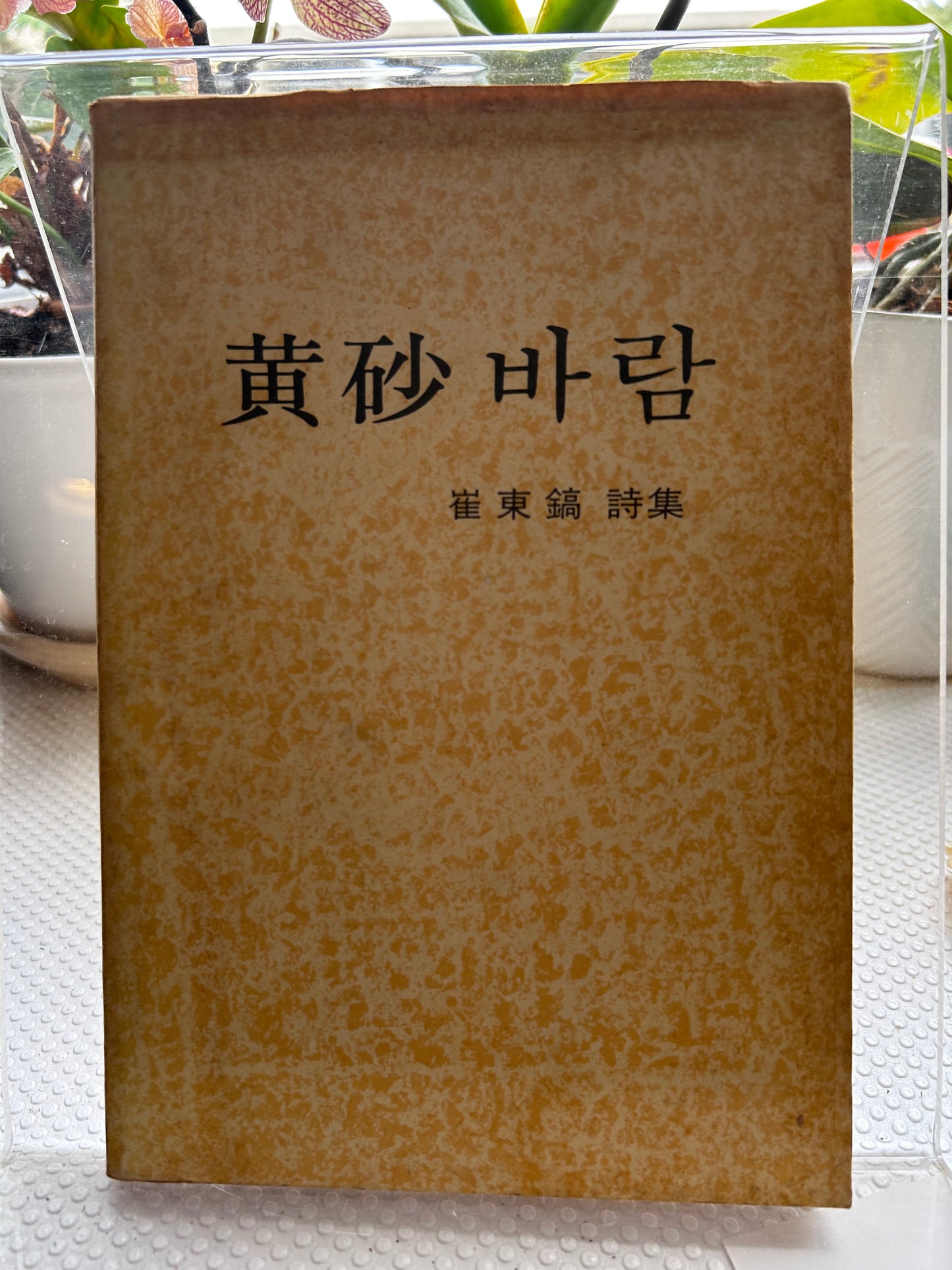 1976年首版《黃砂바람》(黃沙之風) 詩集 崔東鎬 首作 Rare 1976 1st Edition Yellow Sand Wind (黃砂바람) Debut Poetry Collection by Choi Dong-ho 1976년 초판본 최동호 첫 시집 『황사바람』