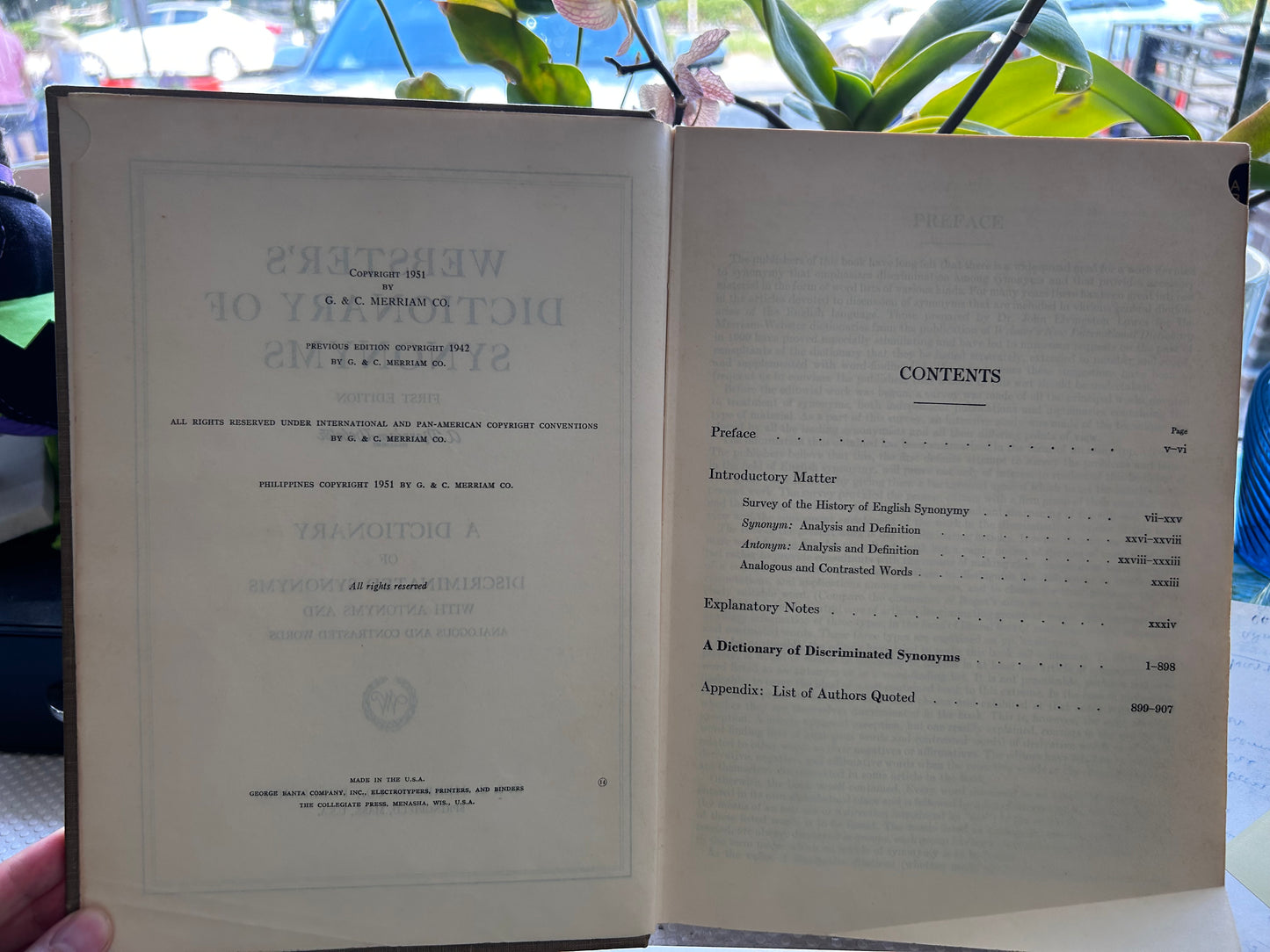 Webster's Dictionary of Synonyms (1951 First Edition) 《韋氏同義詞大詞典》精裝本 1951年首版