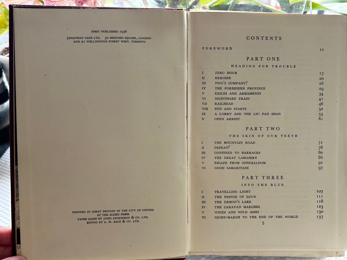 《韃靼通訊：從北京到克什米爾的旅程》彼得·弗萊明著 (1936年首版) News from Tartary: A Journey from Peking to Kashmir by Peter Fleming (1936 First Edition)