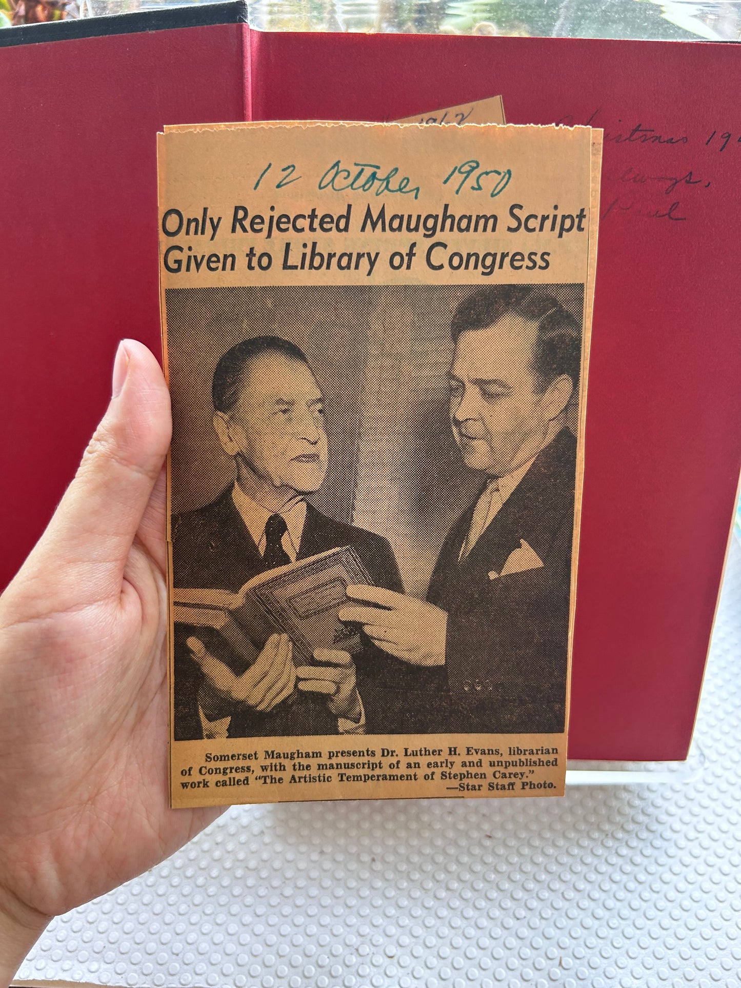 1949 First Edition: W. Somerset Maugham’s A Writer’s Notebook Hardcover 1949年首版《毛姆作家筆記》精裝本