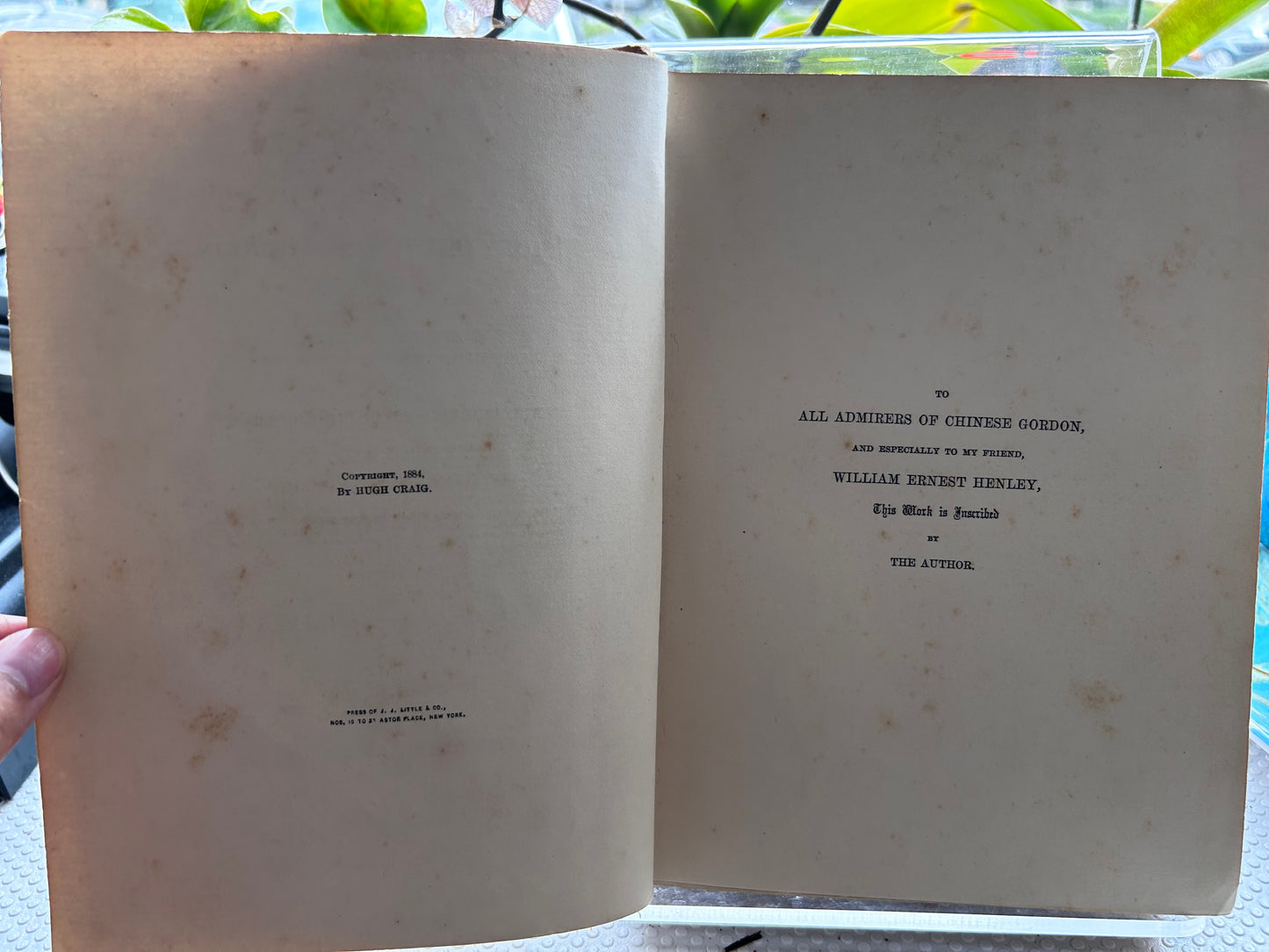 1884 First American Edition - The Story of Chinese Gordon by A. Egmont Hake 1884年美首版《中國戈登的故事》A. Egmont Hake著