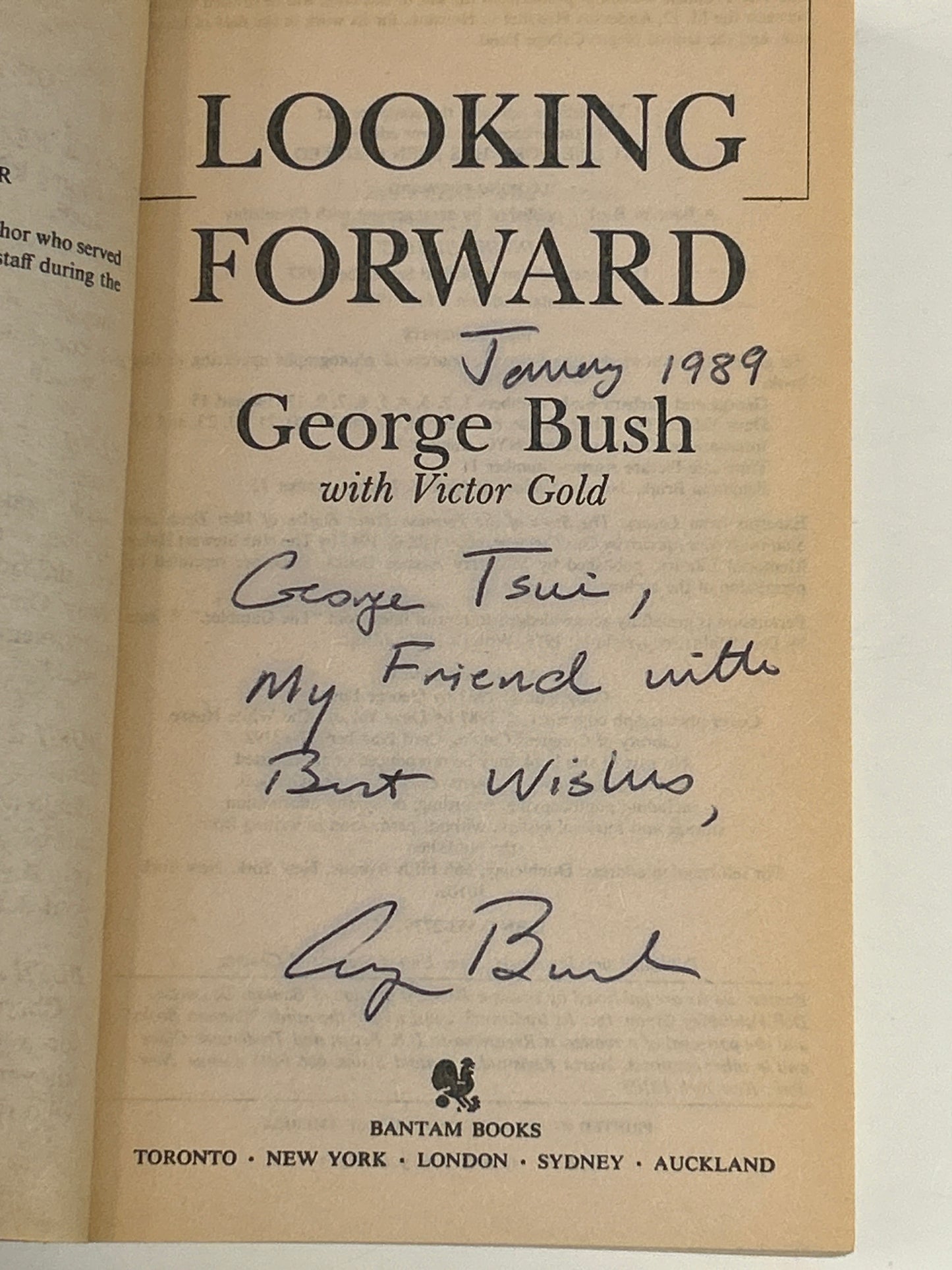 Looking Forward: An Autobiography (Signed Copy)