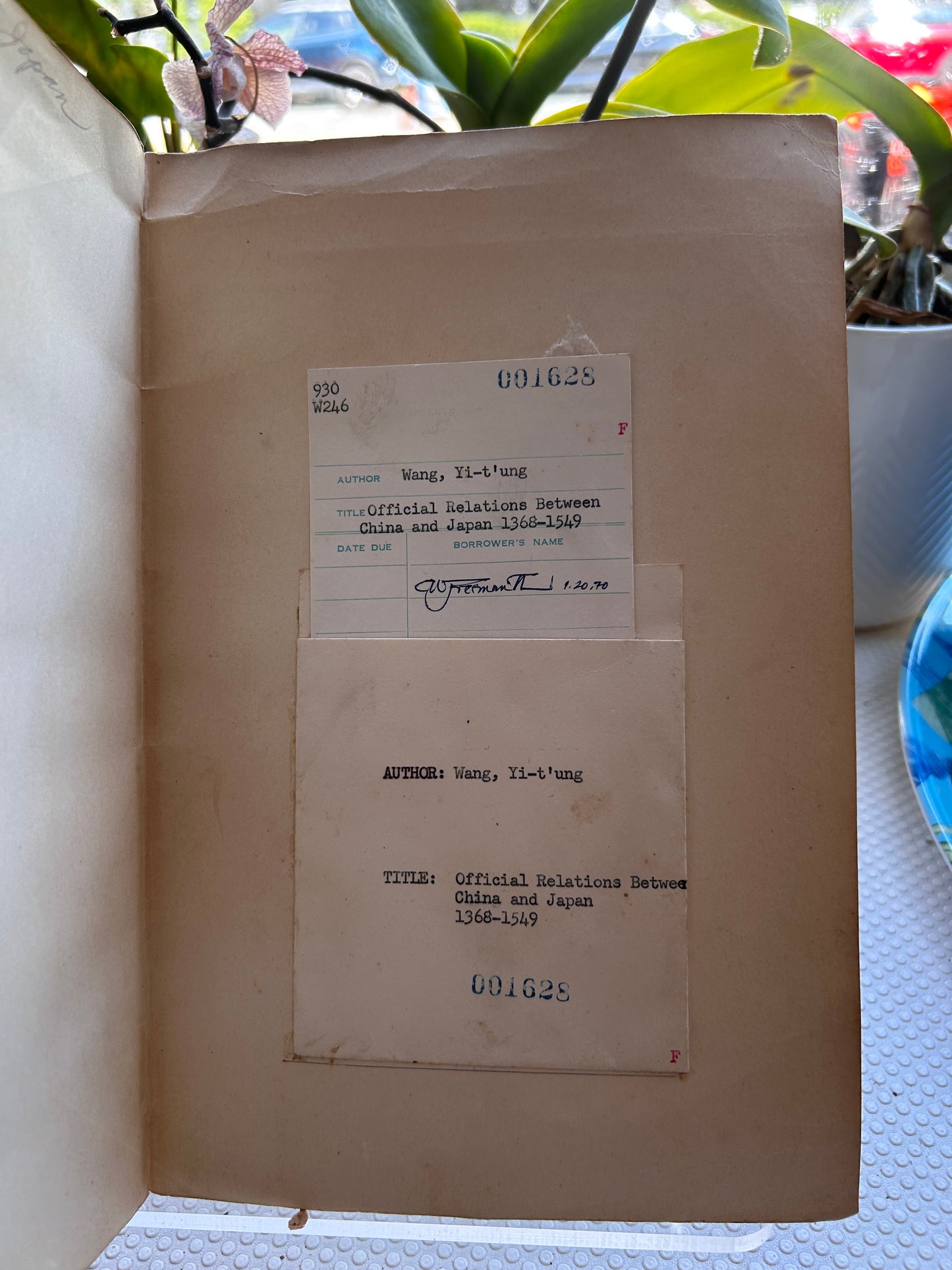 RARE 1st Ed 1953 Wang Yi-t'ung - Official Relations Between China and Japan 1368-1549 (Harvard-Yenching Institute Studies IX / US Army Attaché & China FAST Detachment) 1953年首版 王伊同《明代中日官修關係史 1368-1549》哈佛燕京學社叢書／美軍駐華武官處暨駐華特遣隊歷史舊藏