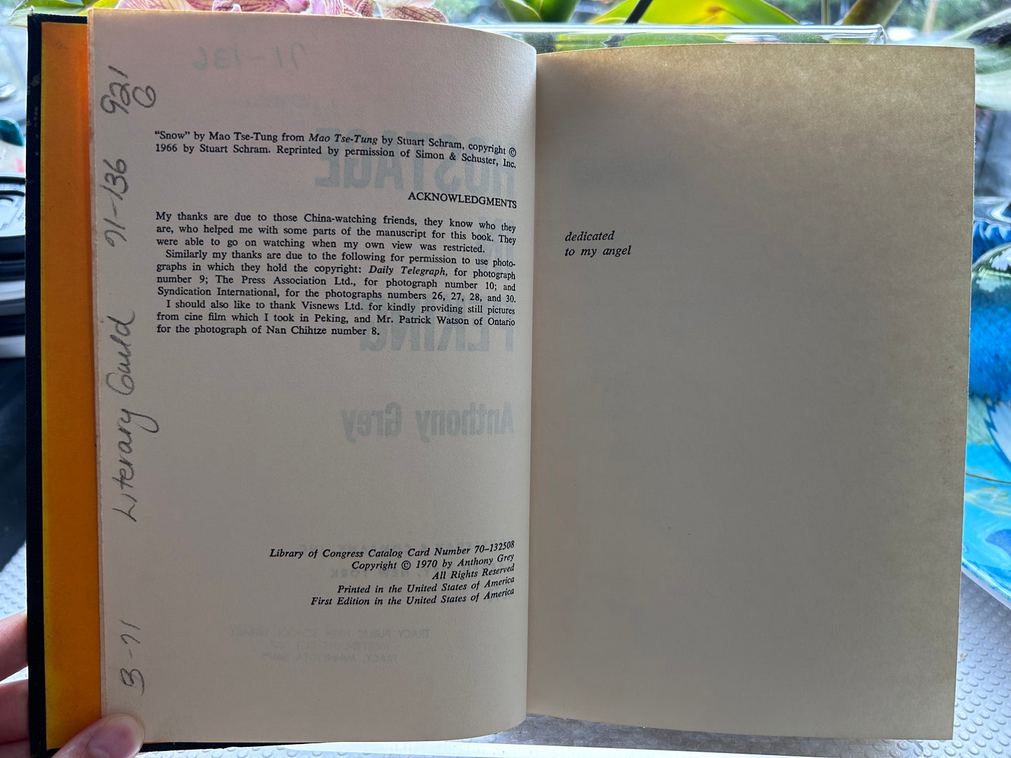 《北京人質》Anthony Grey 著 (1970年初版) Hostage in Peking by Anthony Grey (1970 First Edition)