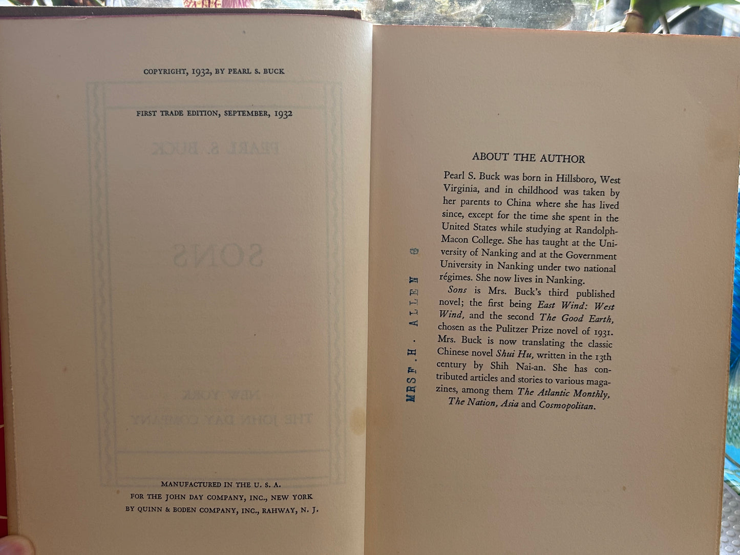 賽珍珠珍稀John Day五冊套裝 Pearl S. Buck Collection: A Rare 5-Volume "John Day"