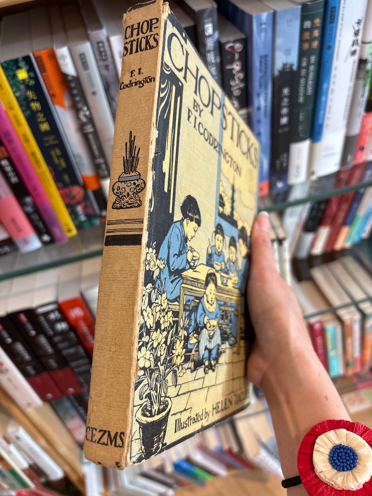 1928年首版《筷子》作者 F. I. Codrington（Helen Jacobs 插畫）Chopsticks by F. I. Codrington (Illustrated by Helen Jacobs) 1928 first edition